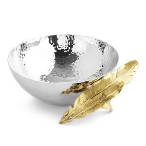 Michael Aram Gold Feather Nutdish